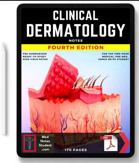 Dermatology Notes 🩺 Discover High Yield Medical Study Notes