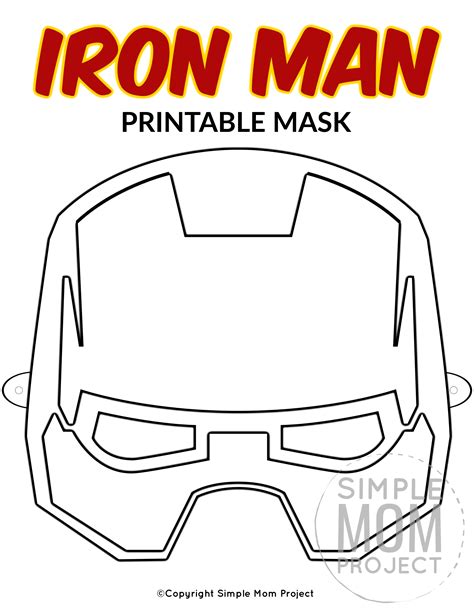 1920 iron man shield 3d models. Free Printable Iron Man Mask Templates in 2020 | Face ...