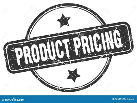 Product Pricing Stamp Product Pricing Round Vintage Grunge Label Stock