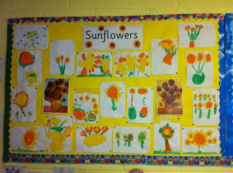 Sunflower Art Display Classroom Display Class Display Plants Flower