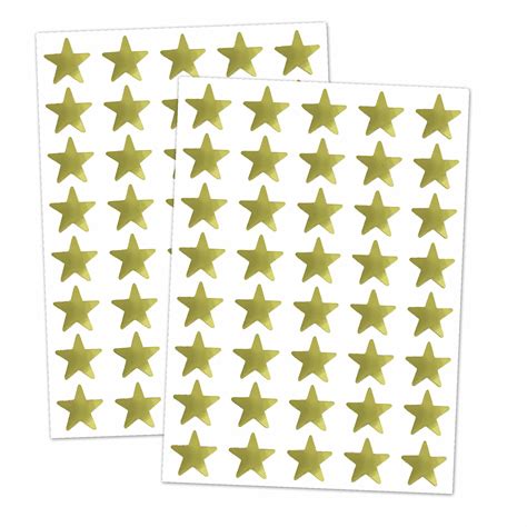 Foil Star Stickers Gold Townstix
