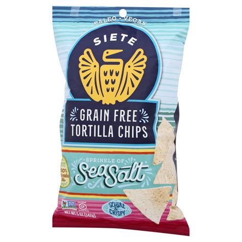 siete tortilla chips grain free sea salt hy vee aisles online grocery shopping