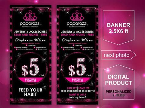 Paparazzi Banner Two Vertical Personalized Paparazzi Banners 25x6 Ft