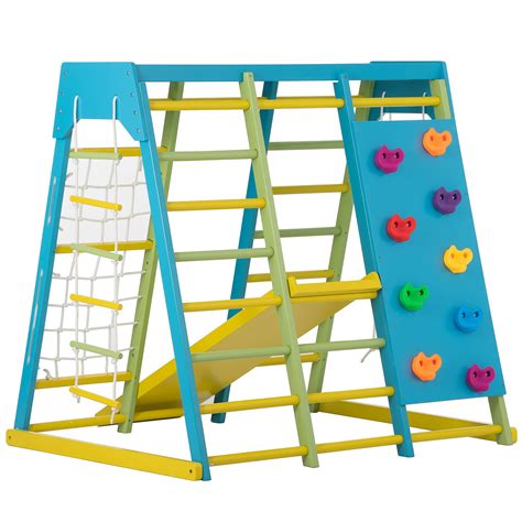 Buy Avenlur Magnolia Indoor Playground 6 In 1 Jungle Gym Montessori Waldorf Style Wooden Climber