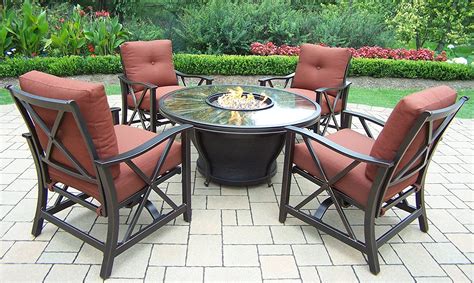 While visiting our showroom, explore options from brands such as lloyd. Outdoor Patio Furniture Set With a Fire Pit-8 Designs ...