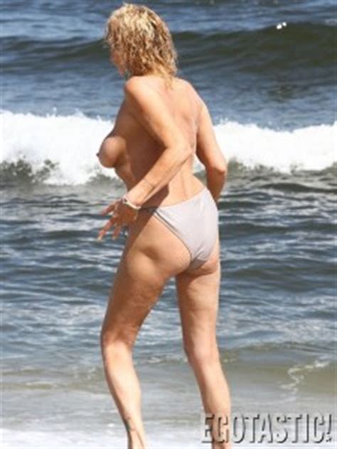 Patricia Krentcil Topless Bikini Photshoot At Beach The