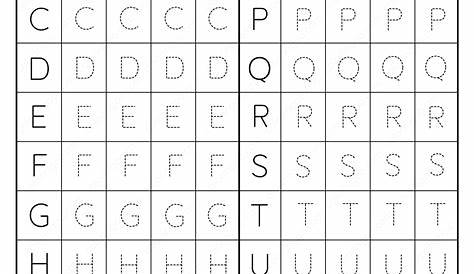 Printable Dotted Alphabet Trace Practice Pdf Worksheet