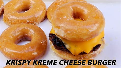 Krispy Kreme Donut Cheeseburger Wildandwacky23 Youtube