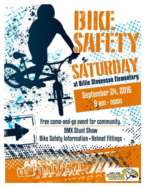 For safety for all, wear a helmet in case you fall. Free BMX stunt show, Bike Safety Rally Saturday - Blue ...