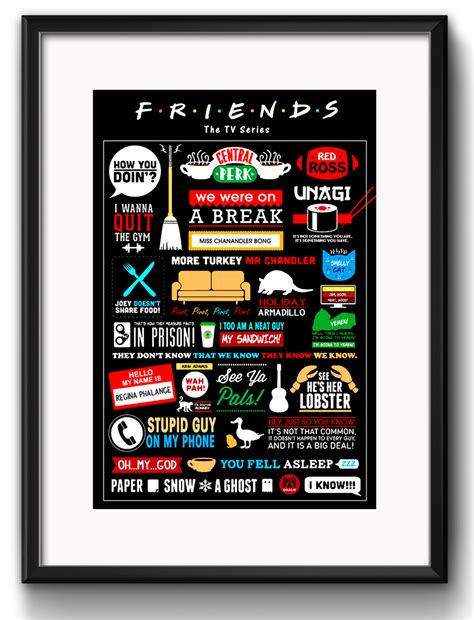 Дженнифер энистон, кортни кокс, лиза кудроу и др. Quadro Friends Serie TV com Paspatur | Red Rose Shop | Elo7
