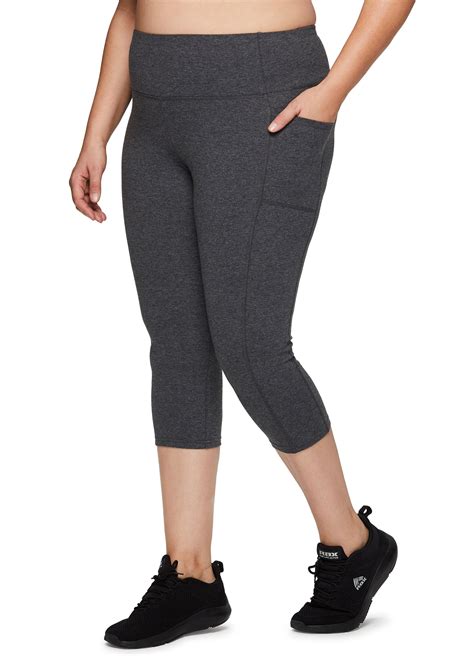 RBX RBX Active Women S Plus Size Basic Cotton Spandex Capri Legging With Pockets Walmart Com