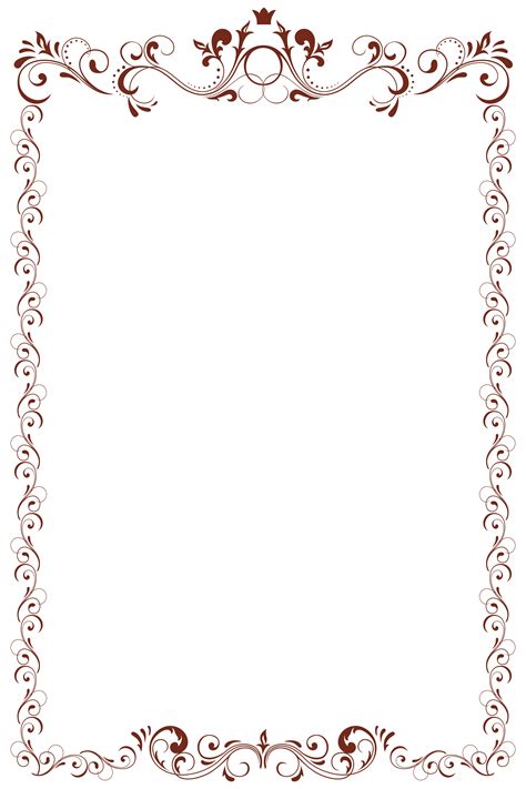 Clip art - Vintage Art border png download - 2362*3543 - Free