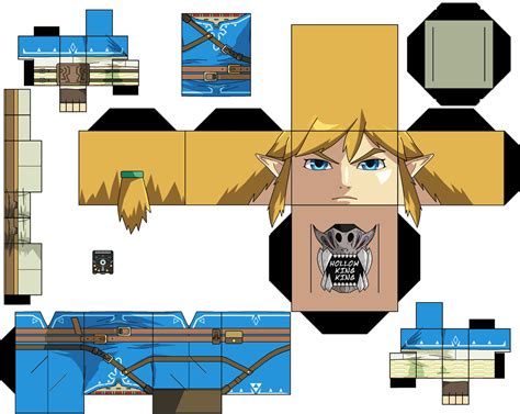 link breath   wild paper toy  printable papercraft templates