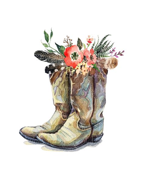 Maybe you would like to learn more about one of these? Cowgirl boots pngcowgirl boots with flowerswatercolor | Etsy