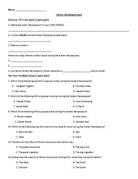 This commonlit the roaring twenties answer key. Harlem Renaissance Quiz by Ms Remingtons English | TpT