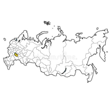 Penza Oblast On Administration Map Of Russia Stock Photo Image Of