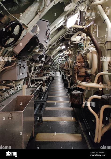 Inside Of A Nuclear Submarine Stock Photo Alamy