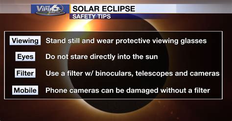 Quick Total Solar Eclipse Safety Tips