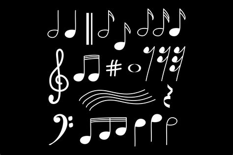 Music Note Doodles Graphic By Sabavector · Creative Fabrica