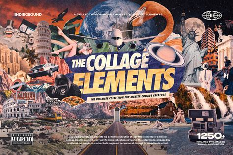 Collage Elements By Indieground Design On Behance