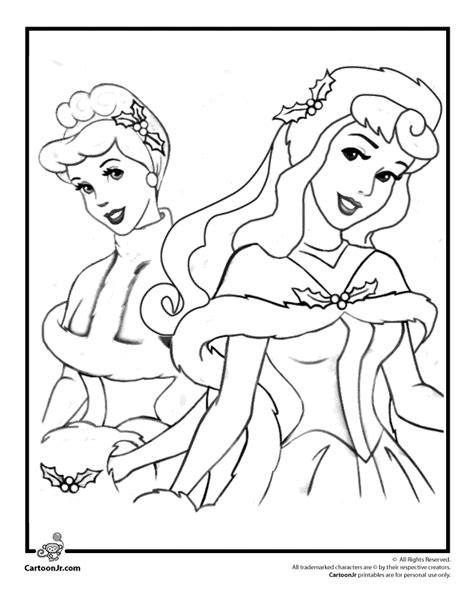 Download and print these disney christmas printables coloring pages for free. Disney Princesses Christmas Coloring Page | Woo! Jr. Kids ...