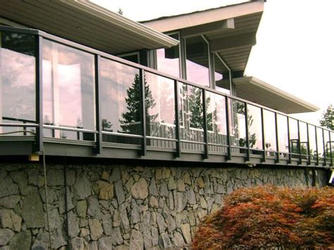 Traditional railing options can close off space, making it appear smaller and claustraphobic. Exterior Glass Railing Vancouver | Glass Railing ...
