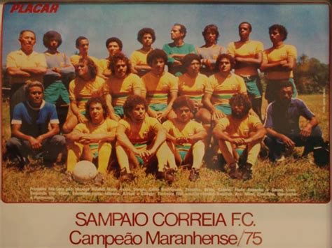 The club's colors are yellow, green and red. 1975 | Sampaio Corrêa Futebol Clube