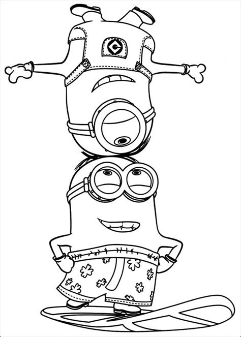Imágenes de Minions para colorear - Dibujos De