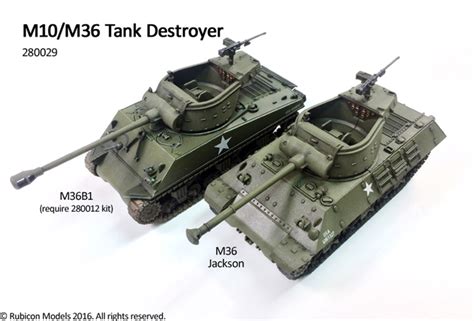 Michigan Toy Soldier Company Rubicon Models Wwii Us M10m36 Tank