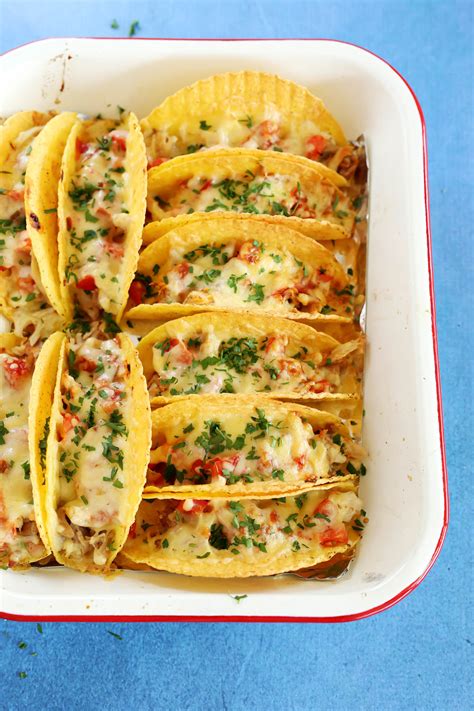 If they're frozen, thaw them out. Oven Baked Chicken Tacos using leftover chicken | Kids Eat ...