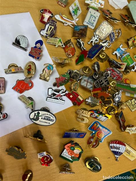 Lote De 98 Pins De Publicidad Empresas Instit Comprar Pins Antiguos