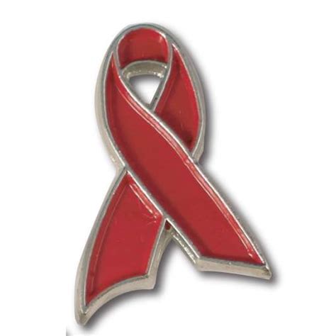 Red Awareness Ribbon Lapel Pin Pinline