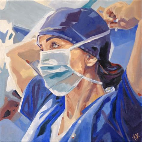 Commission An Oil Portrait Nurse Art Medical Art Painting Art Projects