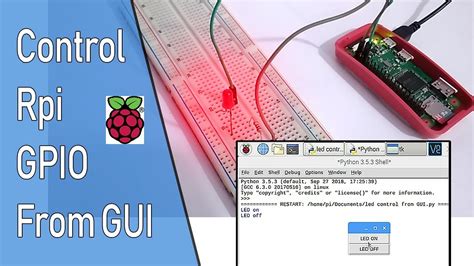 Control Raspberry Pi Gpio Pins From Gui Graphical User Interface