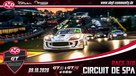 AvD GT Challenge Lauf 3 Spa Team Endurance Assetto Corsa