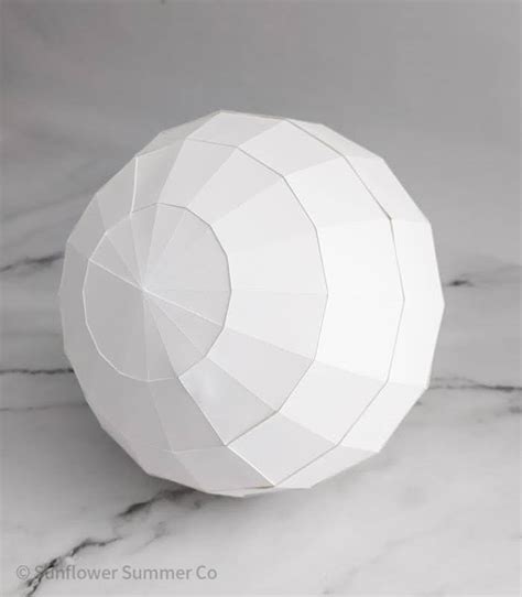 Printable Paper Sphere Template