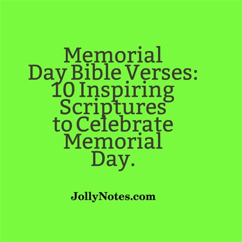 Memorial Day Bible Verses 10 Inspiring Scriptures to Celebrate