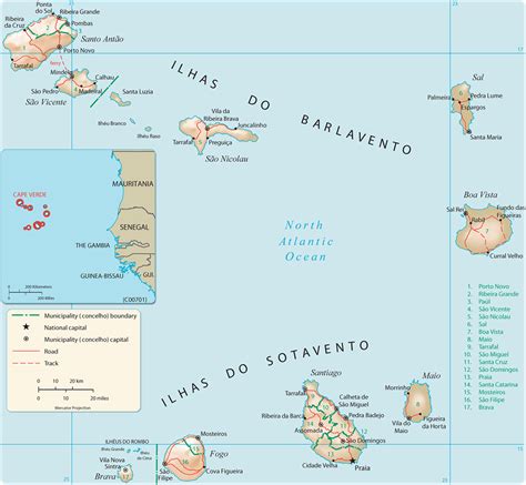 Map Of Cape Verde Cabo Verde Travel Africa