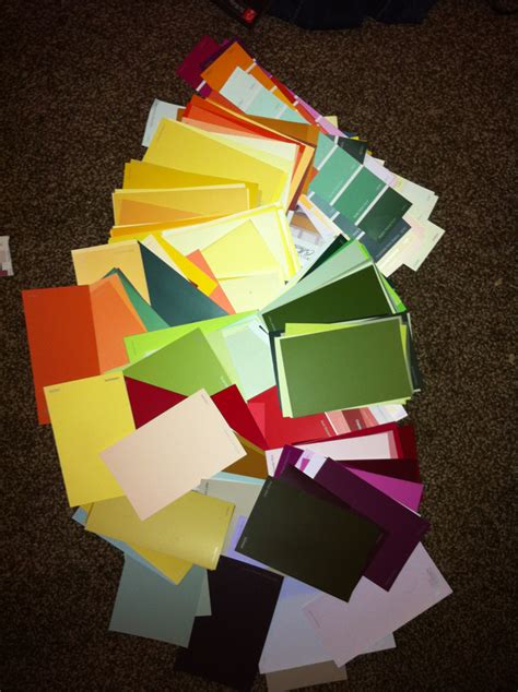 Paint Swatches Wall Crafting Crafts
