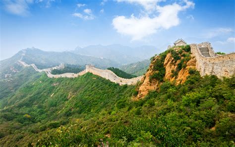 Photo China Great Wall Beijing Nature Mountains The Great