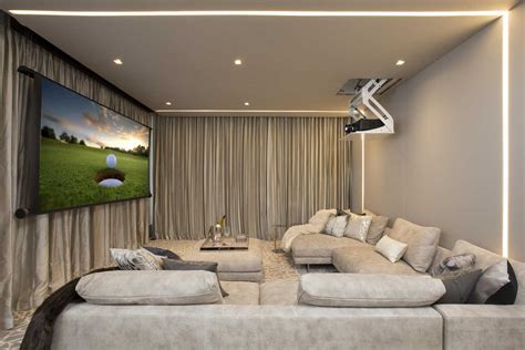 No media room is complete without a large flatscreen tv, but that doesn't mean it must remain the space's only focal point. Media Room Ideas - Residential Interior Design from DKOR ...