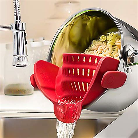 Soohao Snap Strainer Kitchen Food Strainers Clip On Strainer With