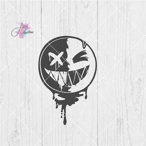 Evil Grin Smiley Evil Grin Svg Evil Slasher Svg Evil Smile Svg Evil