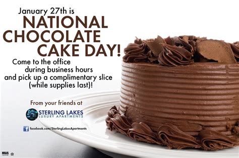 National Chocolate Cake Day National Chocolate Cake Day Cake Day Cake