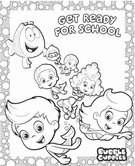 Free Printable Bubble Guppies Coloring Pages Printable Templates