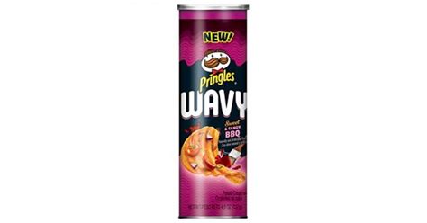 Pringles Wavy Potato Crisps Chips Sweet And Tangy Bbq