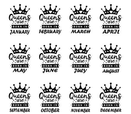 Birthday Queen Svg Png Pdf Queens Are Born In Svg Birthday Svg