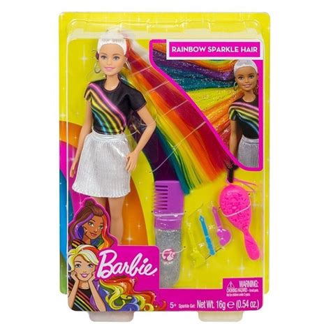 Mattel Barbies Rainbow Sparkle Hair Doll Fxn96 1alt