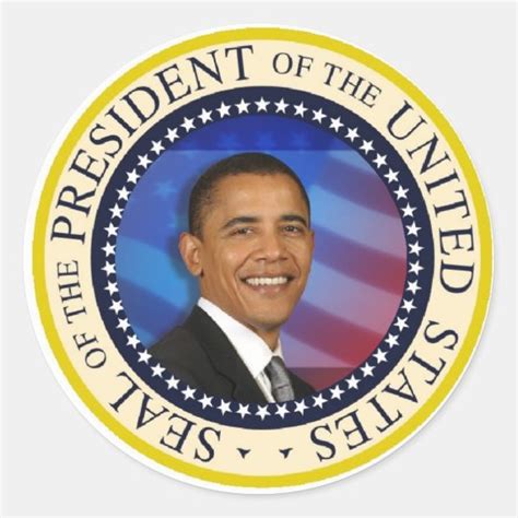 President Obama Classic Round Sticker