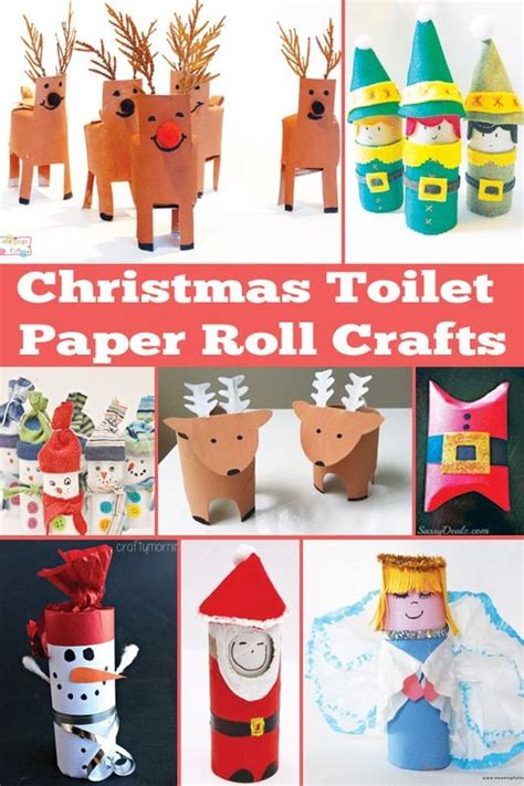 Christmas Toilet Paper Roll Crafts Christmas Toilet Paper Toilet
